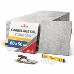 Carrelage Sol Stone Gris 60 x 60 cm