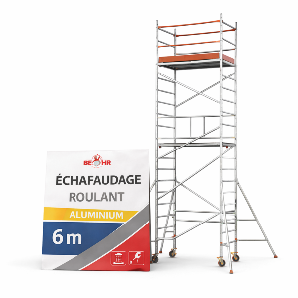 Échafaudage Roulant Aluminium 6 m