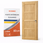 Porte Intérieure Élégance Chêne 83 cm